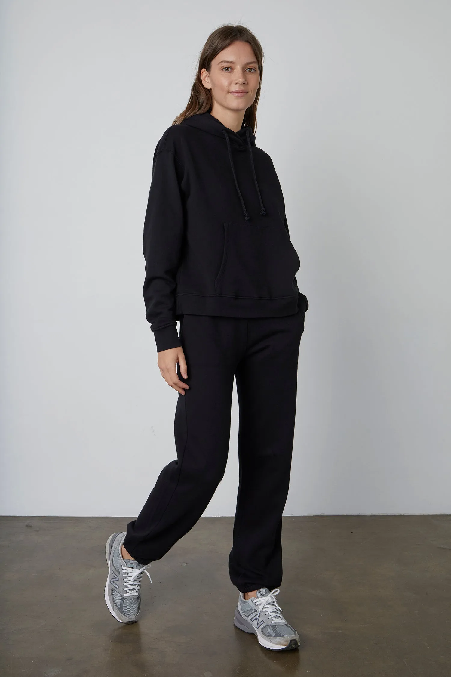 MEGAN FLEECE SWEATPANT IN BLACK