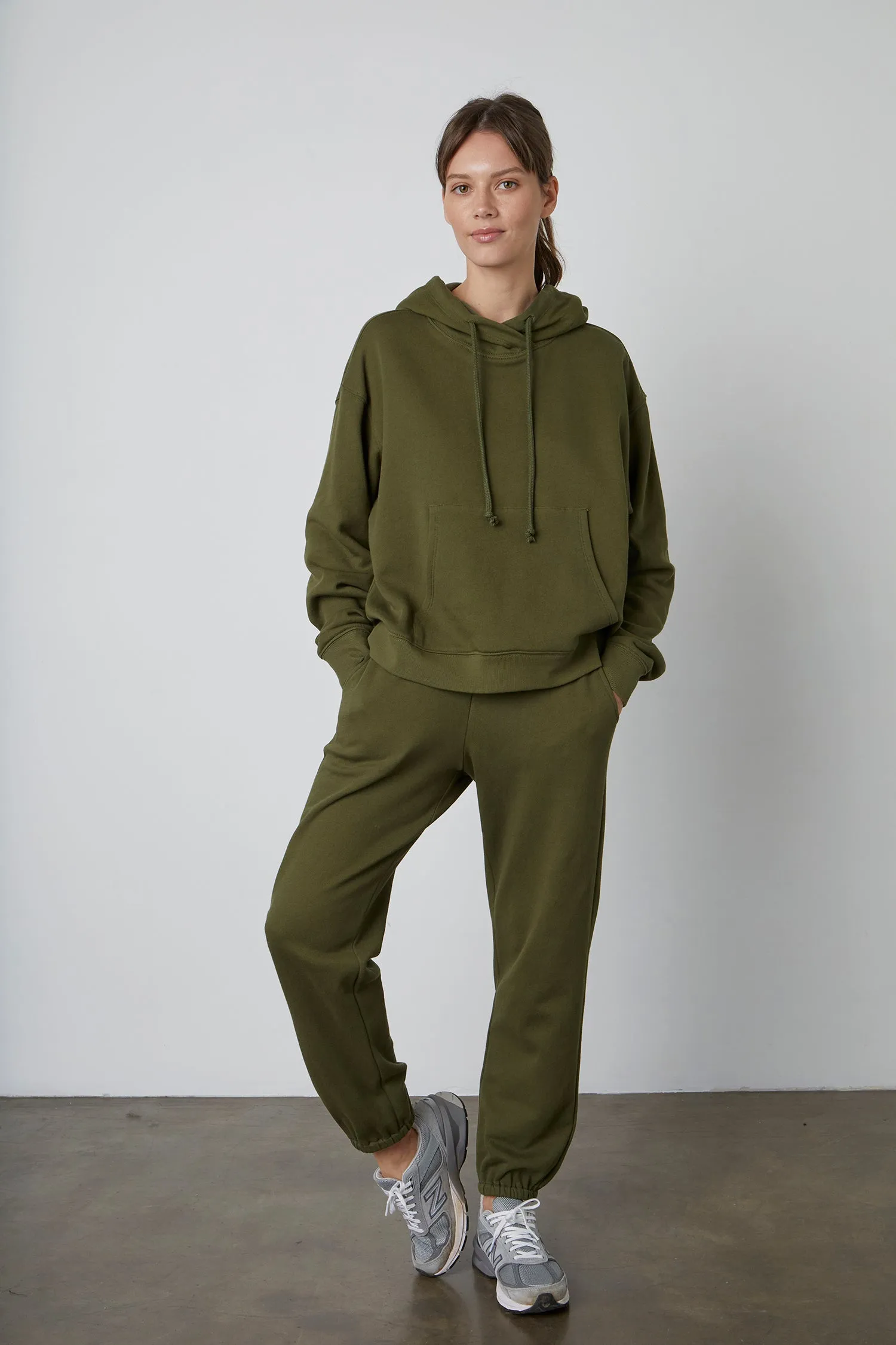 MEGAN FLEECE SWEATPANT IN KHAKI