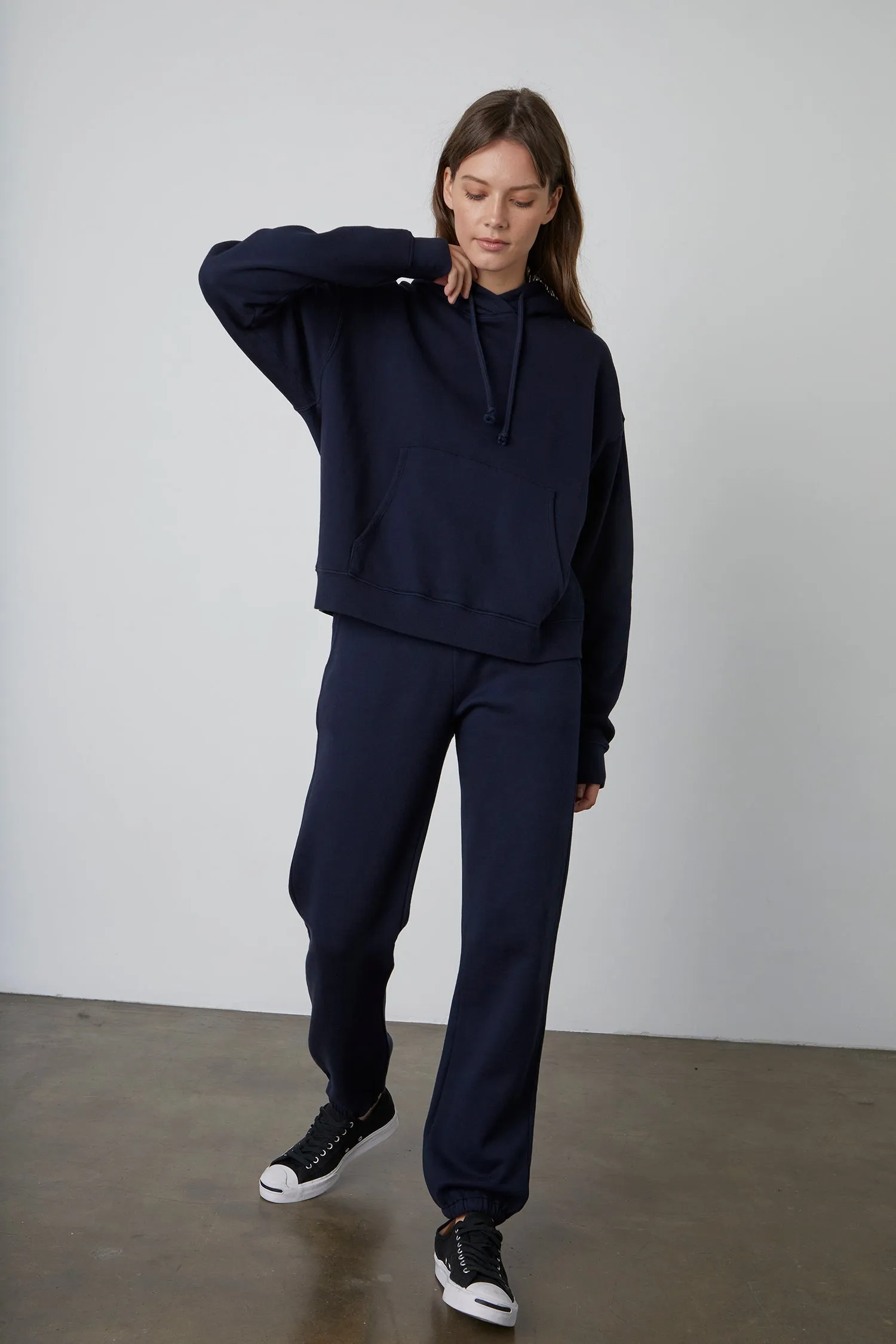 MEGAN FLEECE SWEATPANT IN NAVY