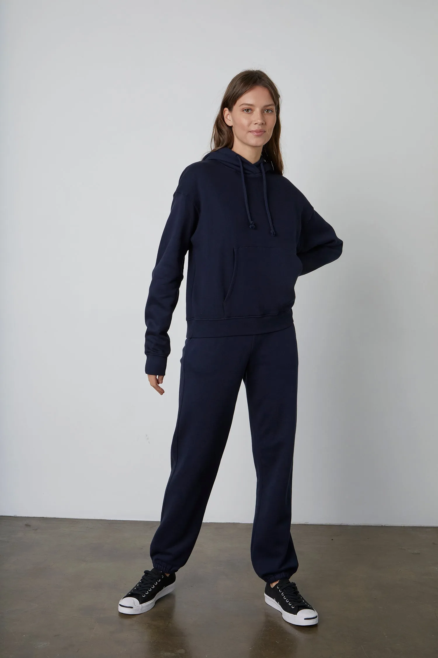 MEGAN FLEECE SWEATPANT IN NAVY