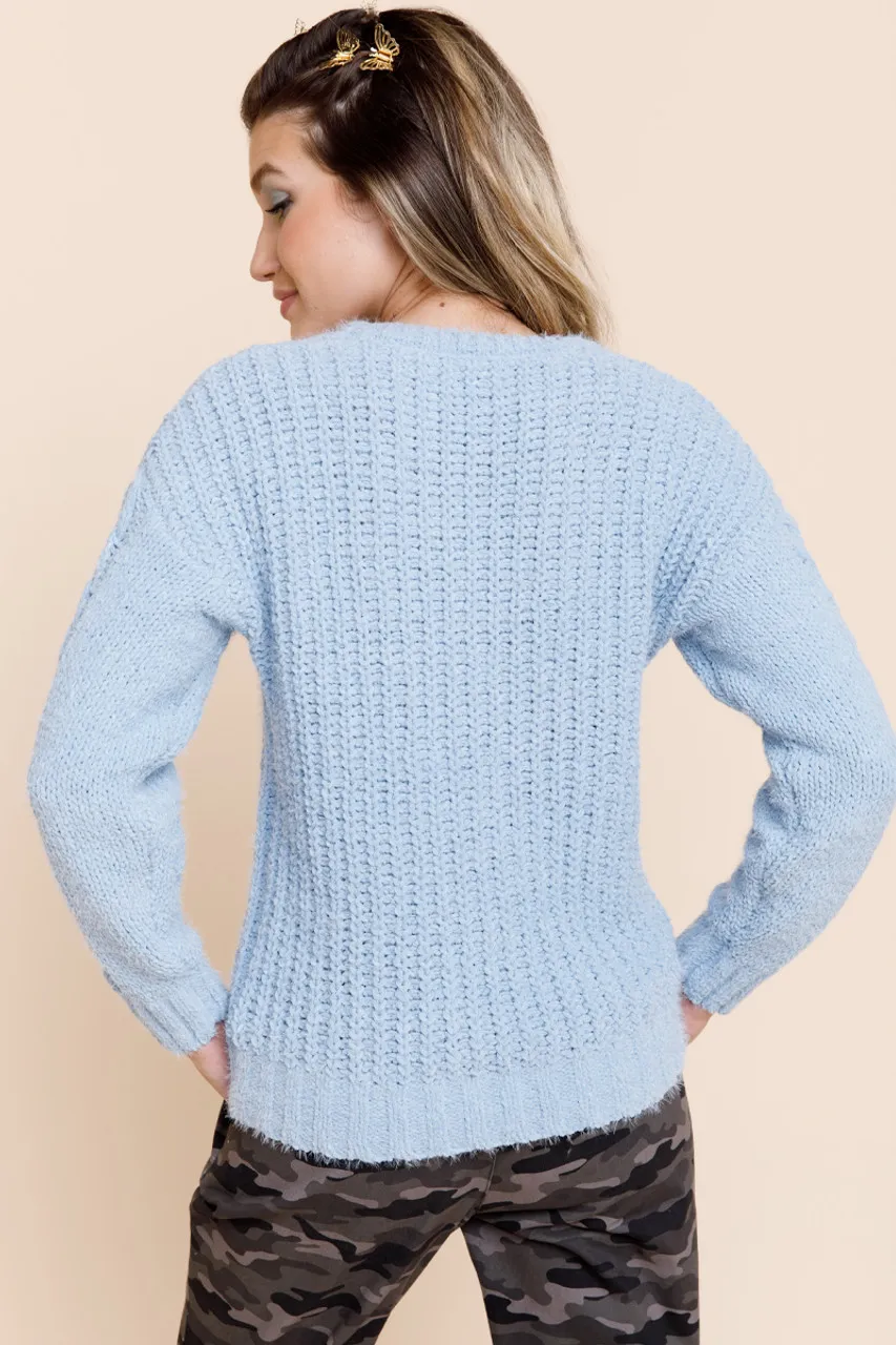 Molly Chenille Cable Sweater