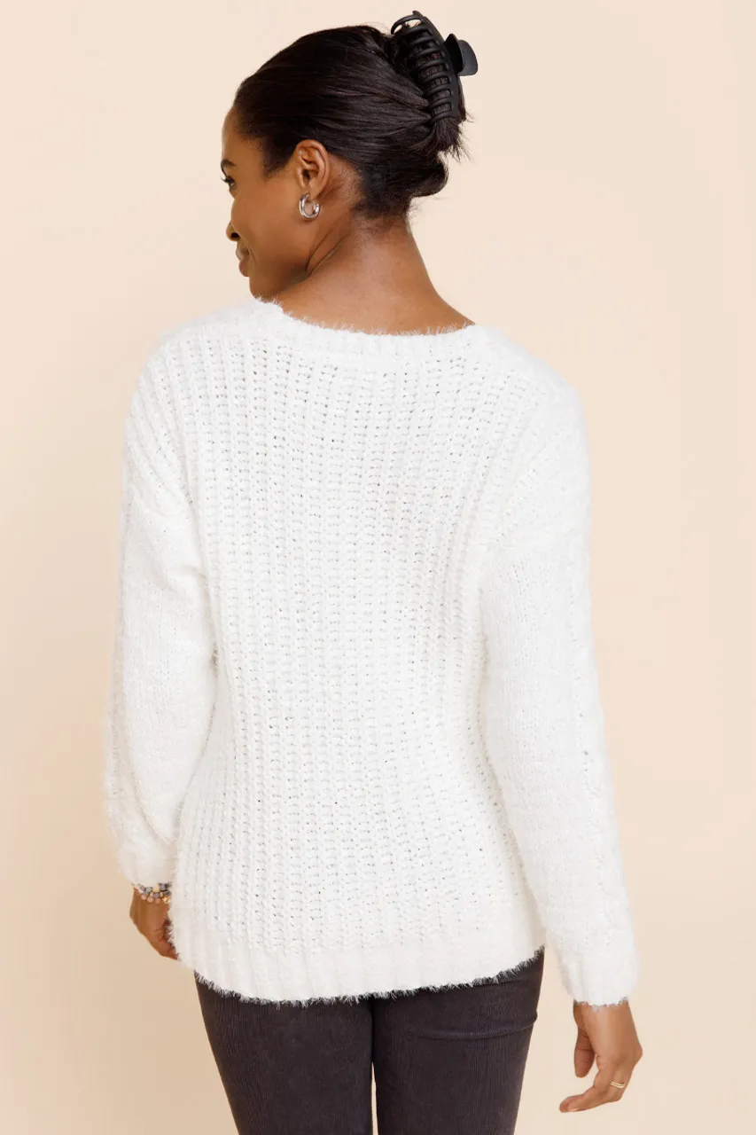 Molly Chenille Cable Sweater