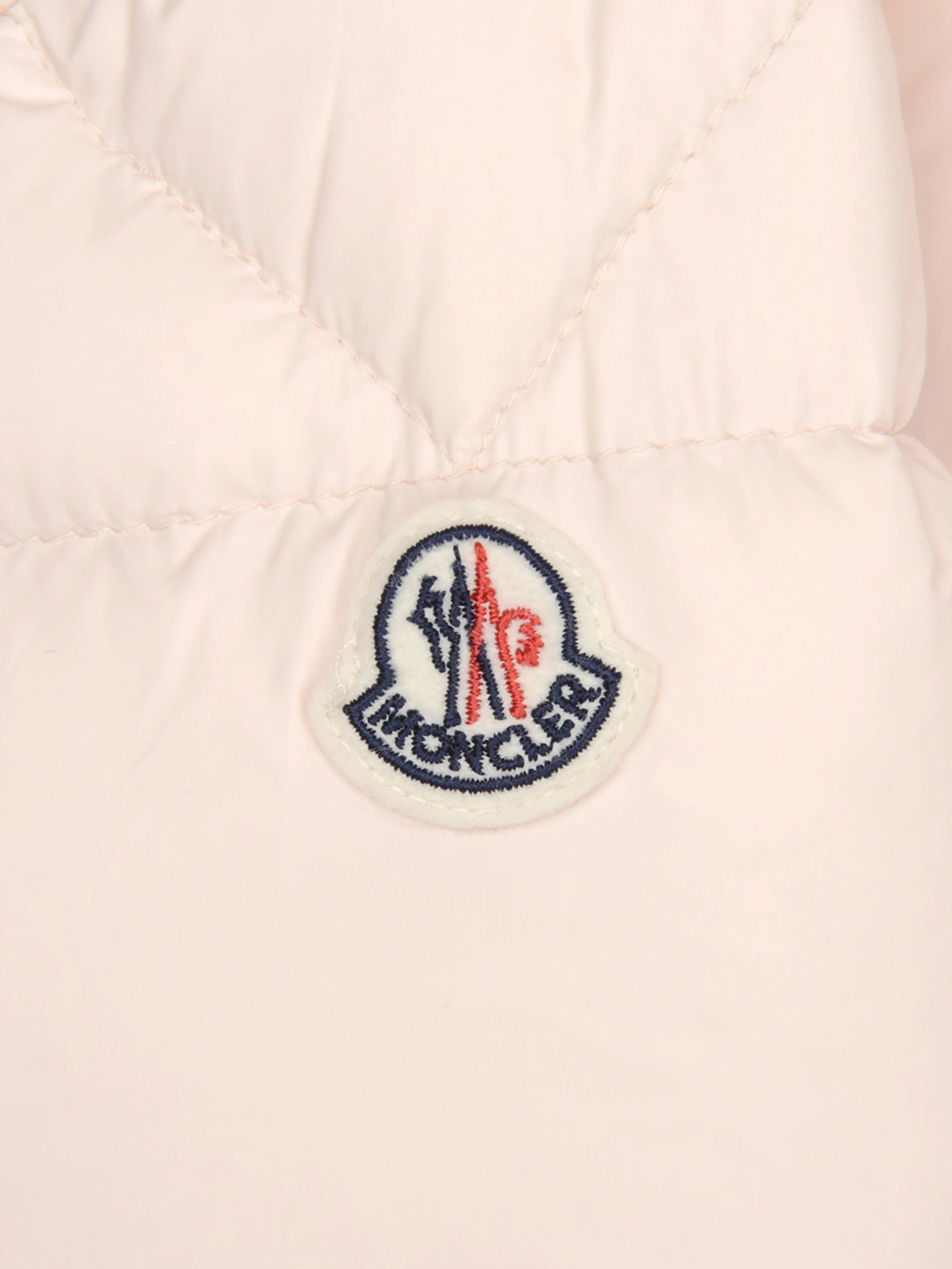 Moncler Enfant Baby Girls Pale Down Padded New Jean Snowsuit