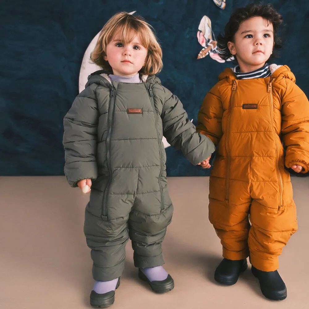 Mustard Yellow Padded Snowsuit