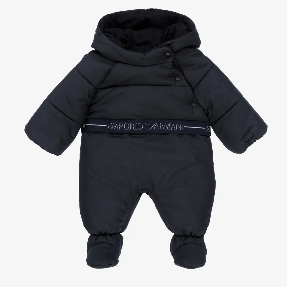 Navy Blue Logo Snowsuit