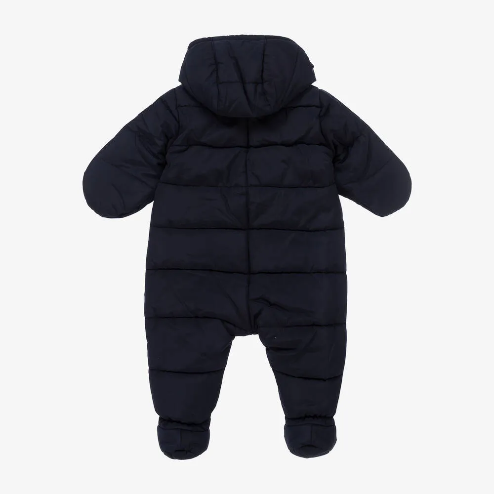  Navy Blue Padded Baby Snowsuit