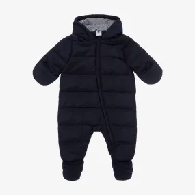  Navy Blue Padded Baby Snowsuit