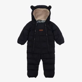 Navy Blue Padded Snowsuit