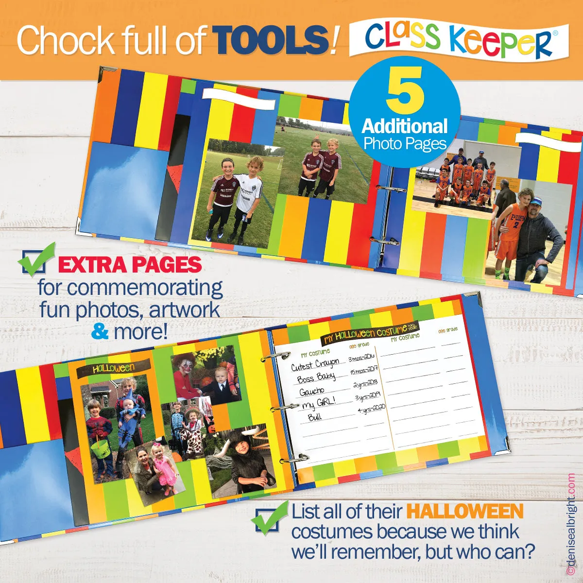 NEW! Mom Must-Have School Keepsake Kit | Class Keeper + Photo Prop Deck + School Stickers