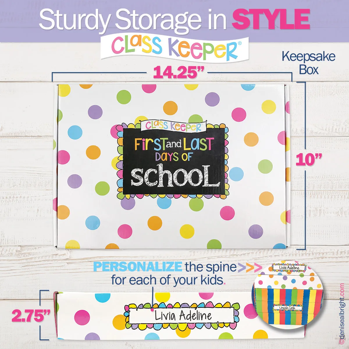 NEW! Mom Must-Have School Keepsake Kit | Class Keeper + Photo Prop Deck + School Stickers