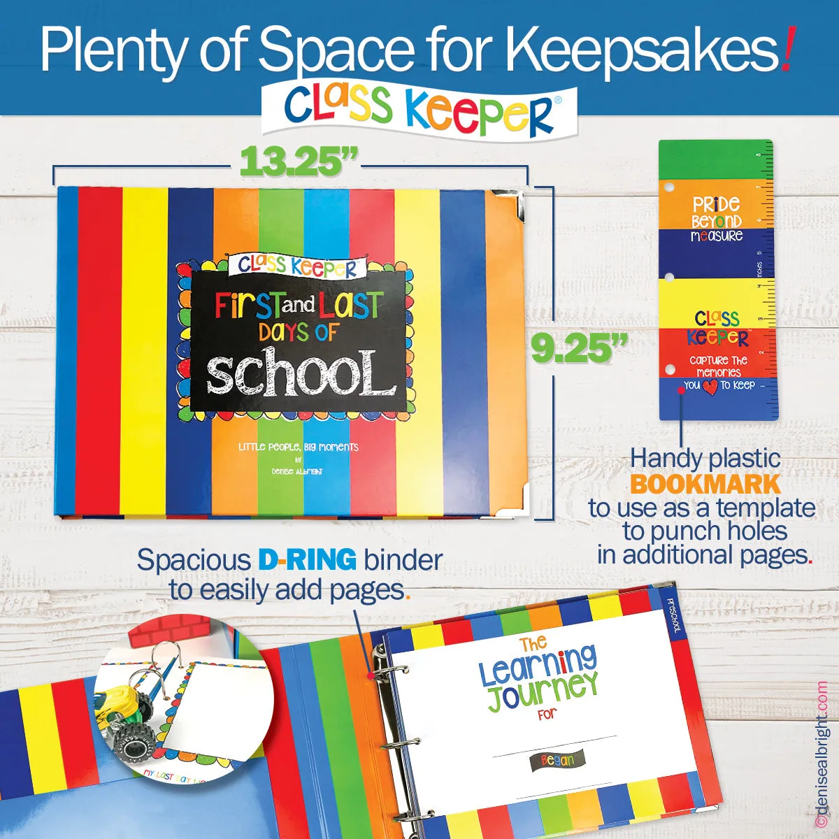 NEW! Mom Must-Have School Keepsake Kit | Class Keeper + Photo Prop Deck + School Stickers