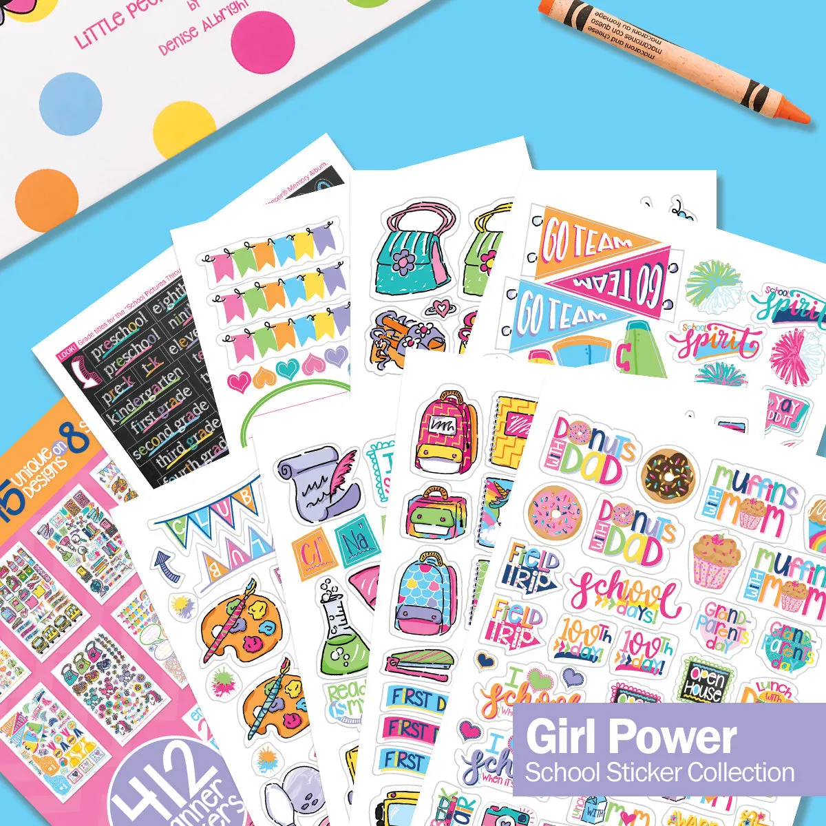 NEW! Mom Must-Have School Keepsake Kit | Class Keeper + Photo Prop Deck + School Stickers