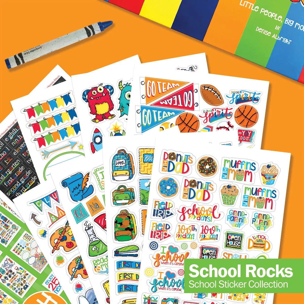 NEW! Mom Must-Have School Keepsake Kit | Class Keeper + Photo Prop Deck + School Stickers