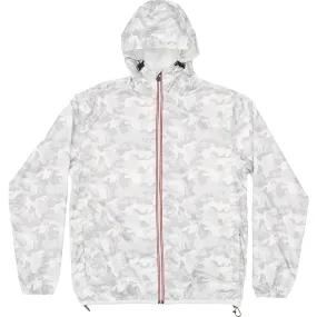 O8 Lifestyle Sam Print Packable Rain Jacket, White Camo