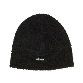 OBEY BOUCLE FLEECE STOCKING CAP BEANIE // BLACK MULTI