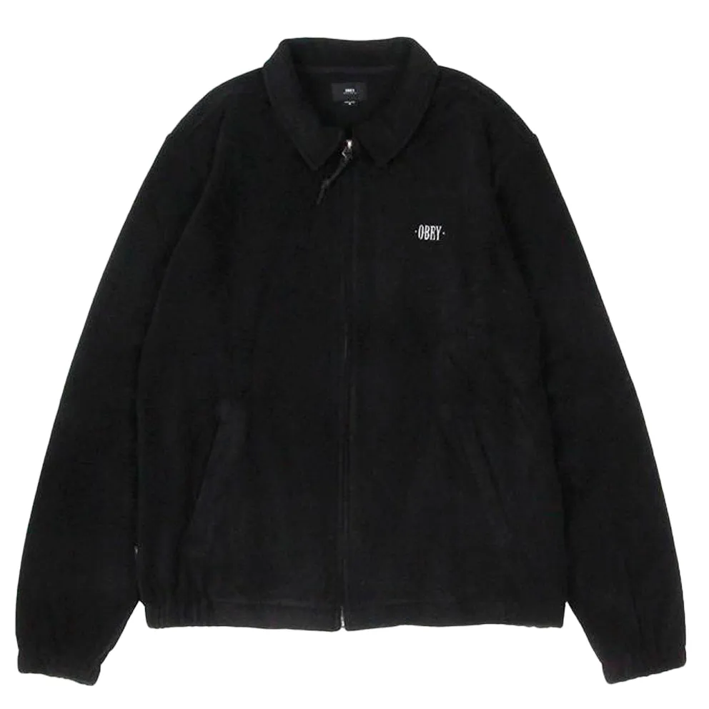 OBEY LAFAYETTE FLEECE JACKET // BLACK