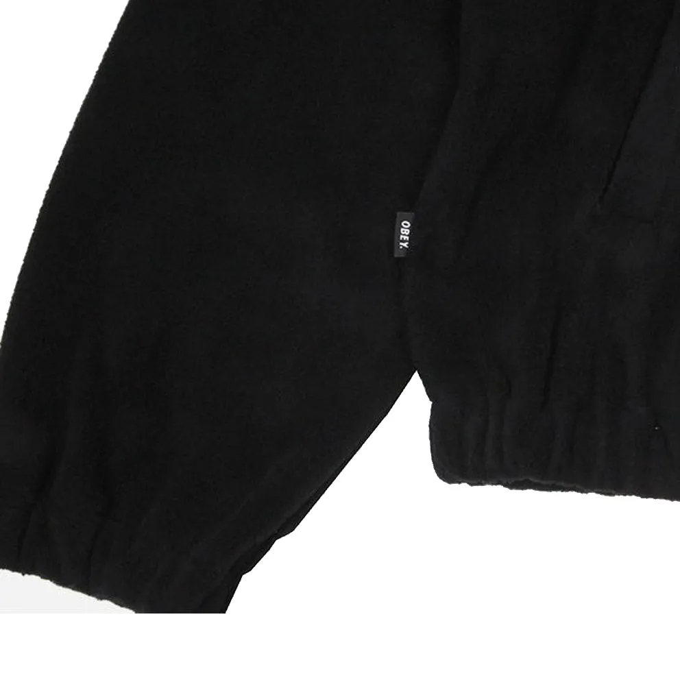 OBEY LAFAYETTE FLEECE JACKET // BLACK