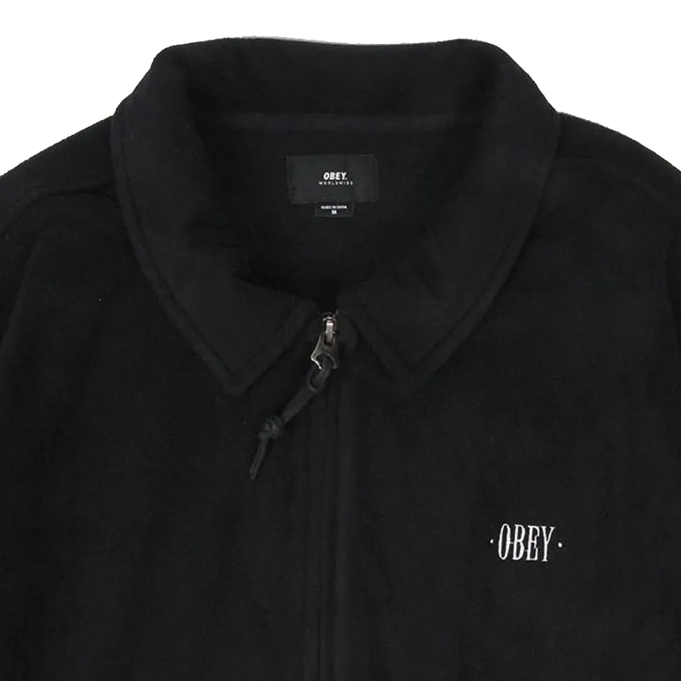 OBEY LAFAYETTE FLEECE JACKET // BLACK