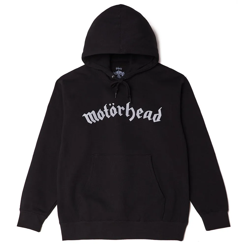 OBEY X MOTORHEAD WARPIG PREMIUM HOODED FLEECE // BLACK