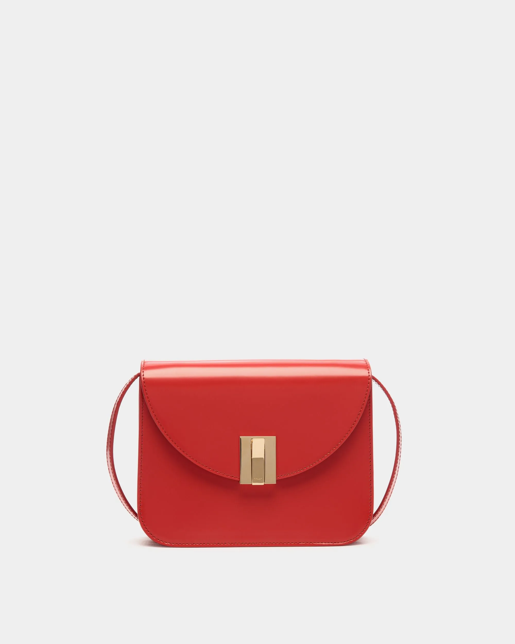 Ollam Crossbody Bag in Red Leather 