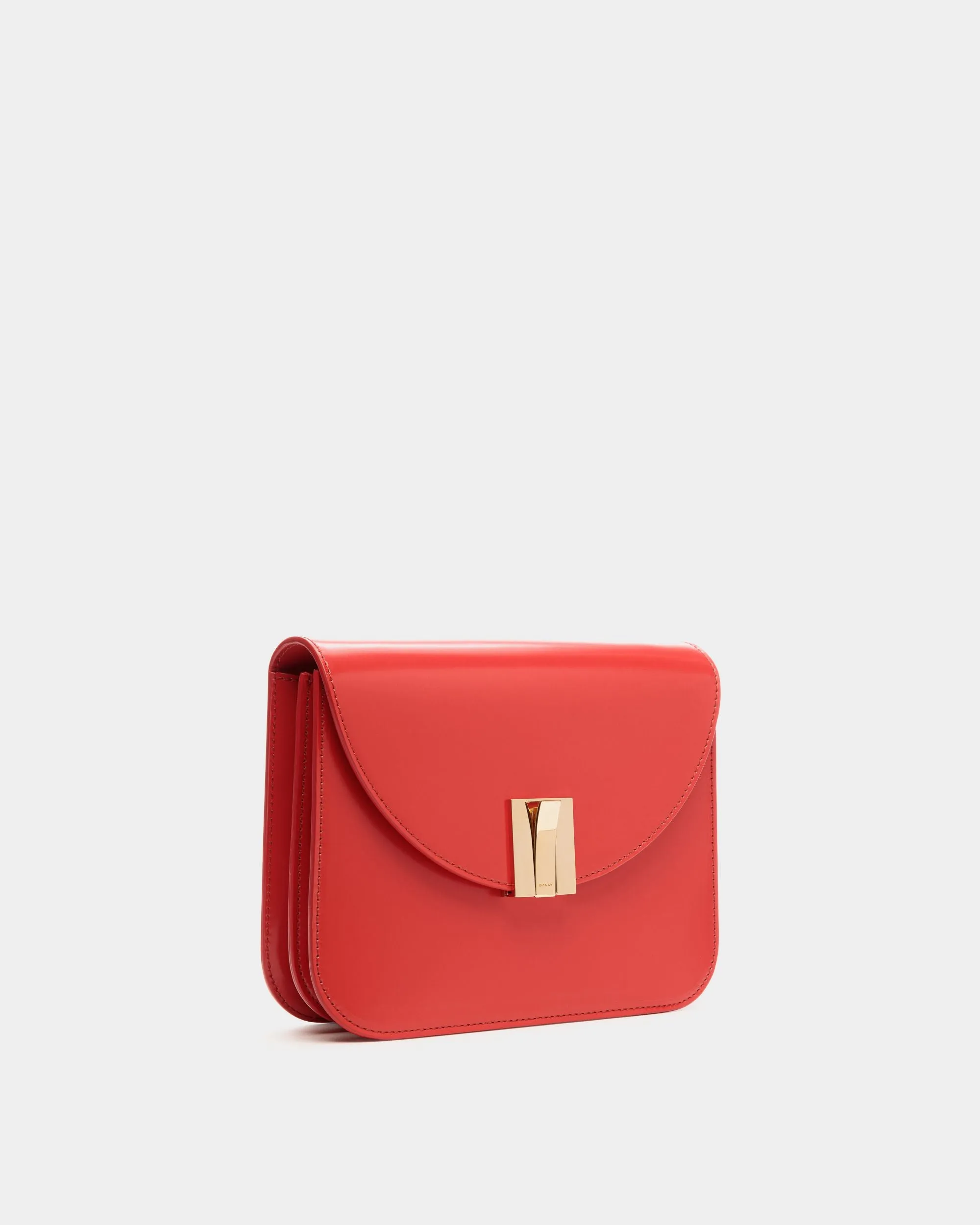 Ollam Crossbody Bag in Red Leather 