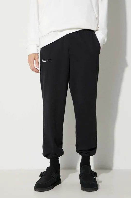 Pangaia cotton joggers black color