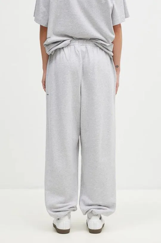 Pangaia cotton joggers gray color smooth