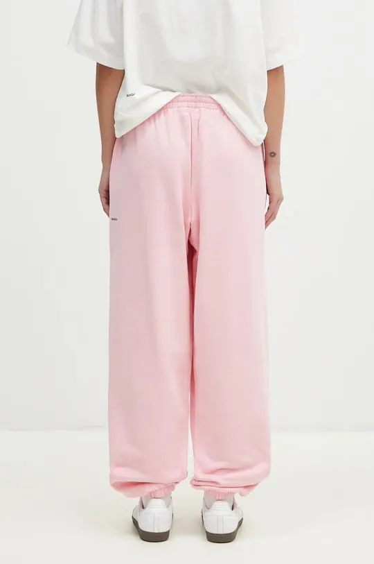 Pangaia cotton joggers pink color smooth