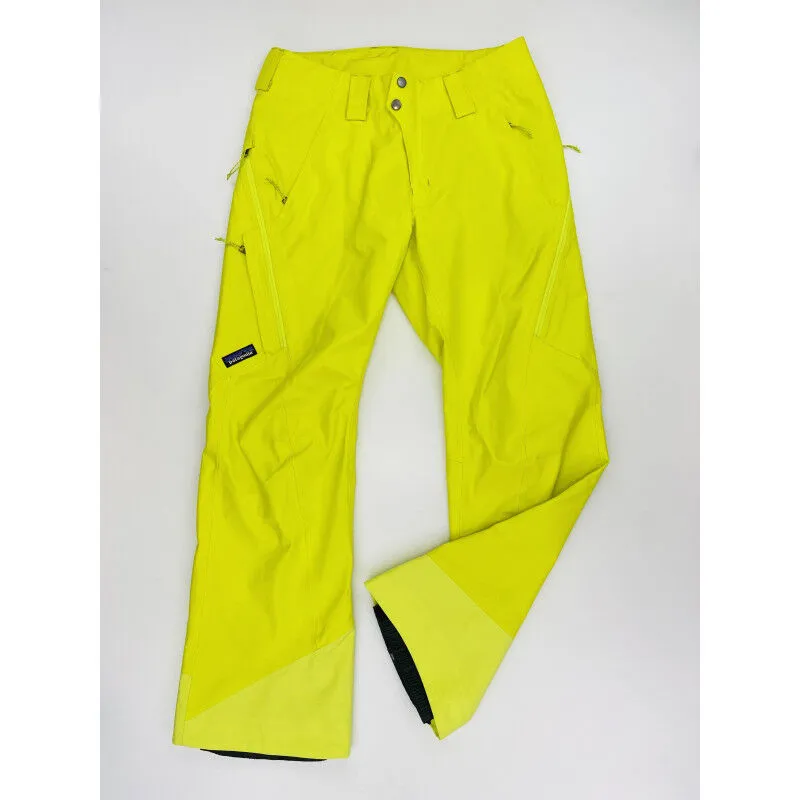 Patagonia  W's Powder Bowl Pants - Reg - Pantaloni da sci di seconda mano - Donna - Giallo - S