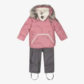 Pink 3-Piece Snowsuit Set