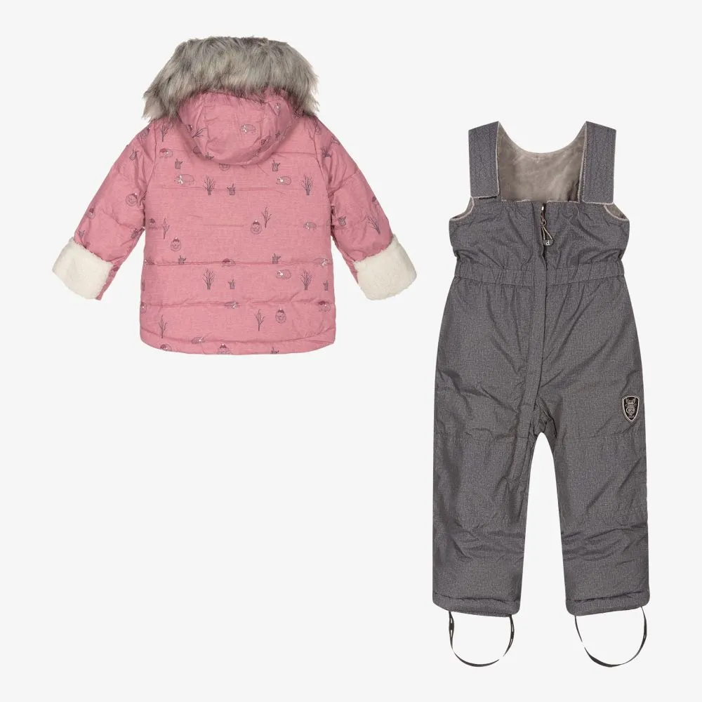 Pink 3-Piece Snowsuit Set