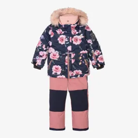 Pink Floral 2 Piece Snowsuit