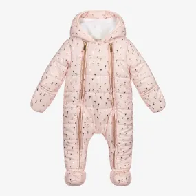 Pink Floral Snowsuit