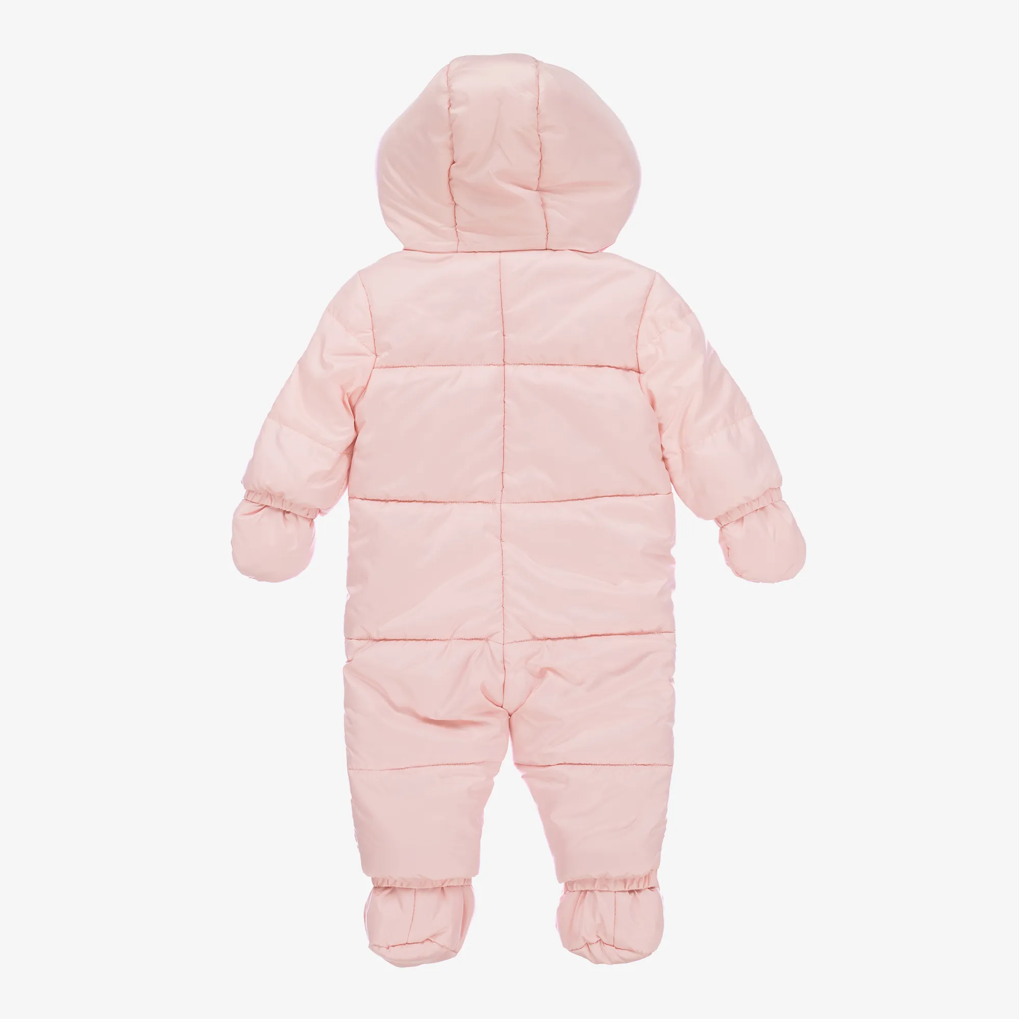 Pink Padded Baby Snowsuit