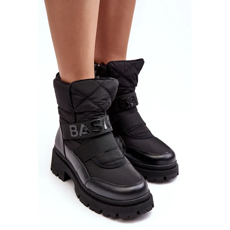 PS1 Women's Zippered Insulated Snow Boots Black Zeva