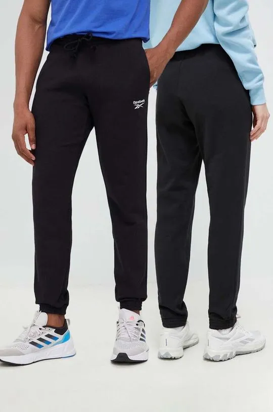 Reebok Classic cotton joggers black color