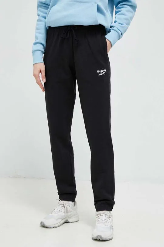 Reebok Classic cotton joggers black color