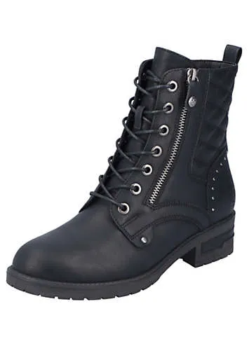 Rieker Rivet Detail Winter Boots | Kaleidoscope