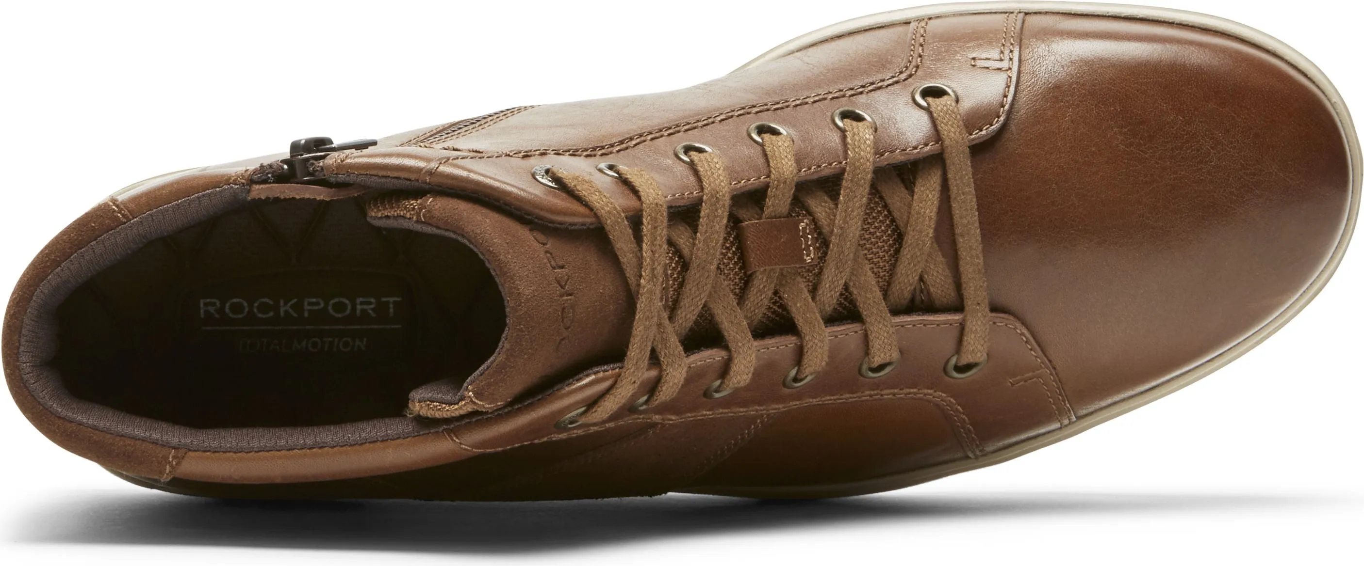 Rockport Total Motion Lite Zip Chukka Tan - Wide