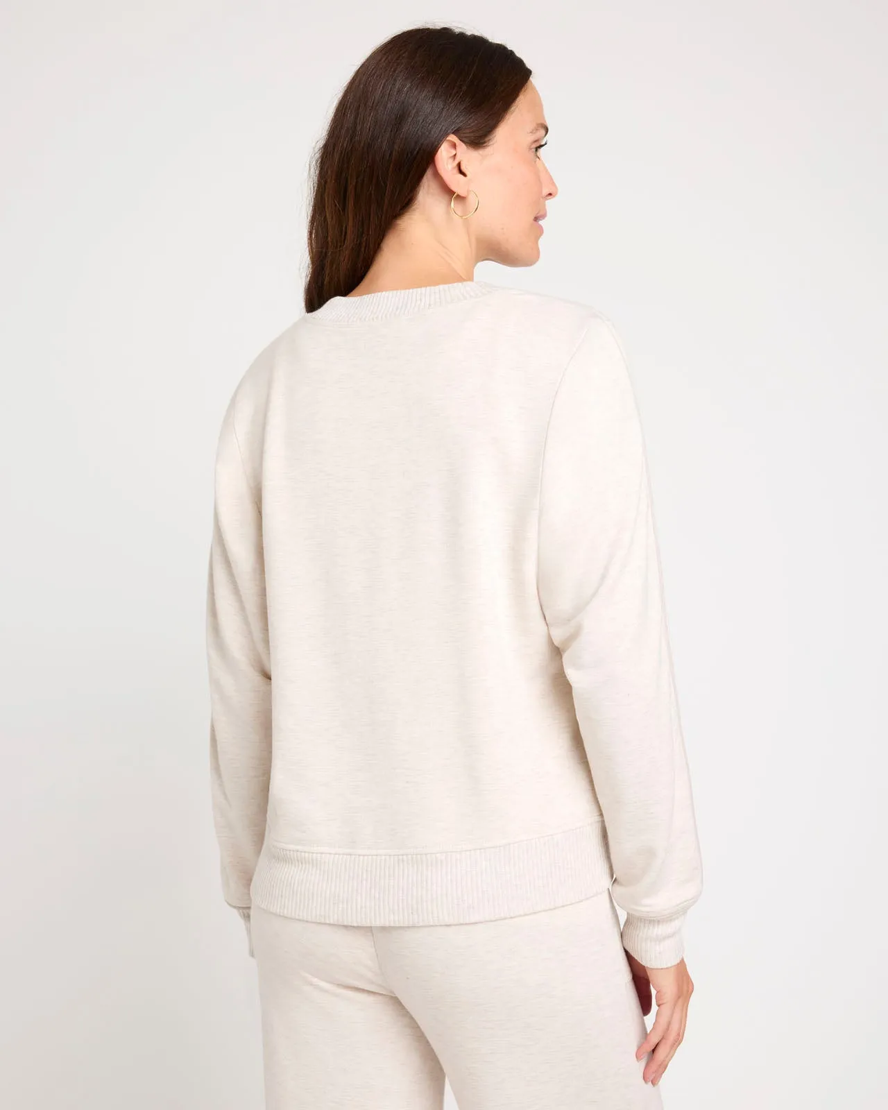 Soft Fleece Plush Crewneck Pullover