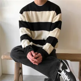 Striped Crewneck Sweater Men's Style