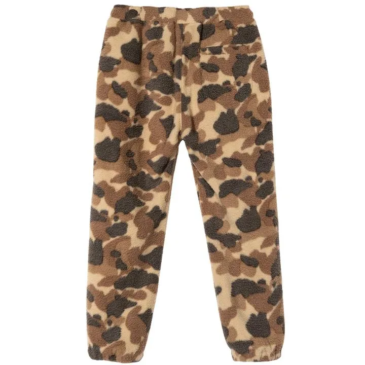 STSSY CAMO FLEECE PANT // CAMO