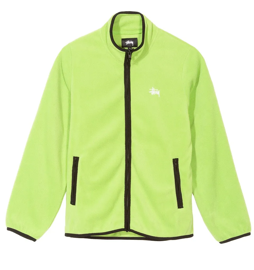 STSSY LUNA FLEECE FULL ZIP // LIME