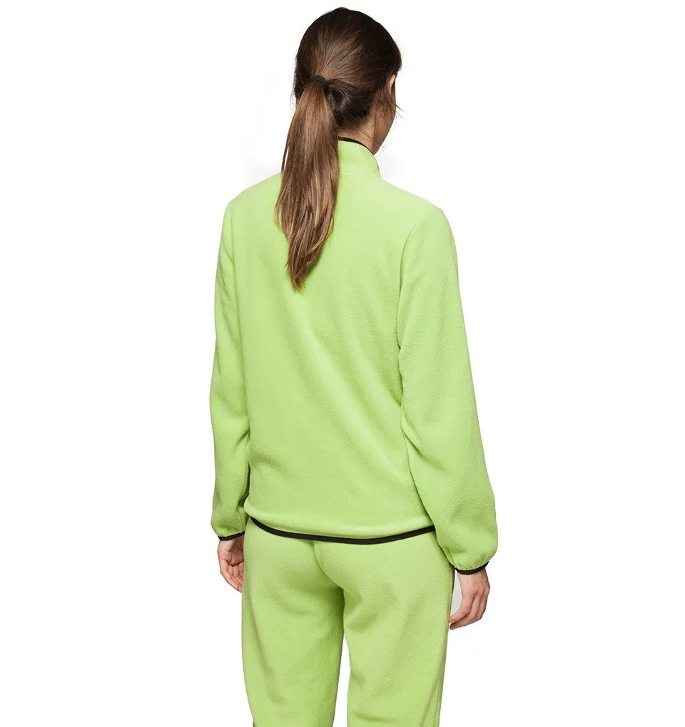 STSSY LUNA FLEECE FULL ZIP // LIME