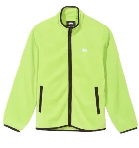 STSSY LUNA FLEECE FULL ZIP // LIME