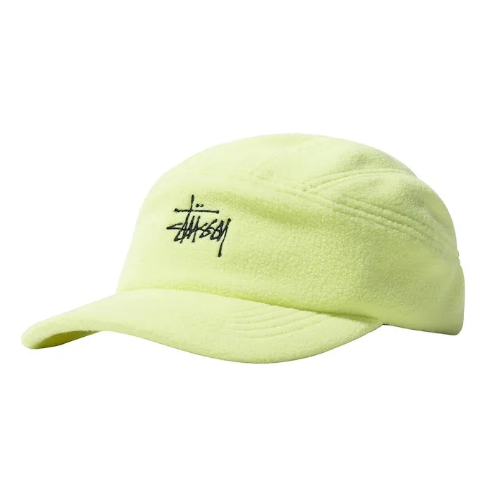 STSSY POLAR FLEECE PANEL RUNNER CAP // HIGHLIGHTER