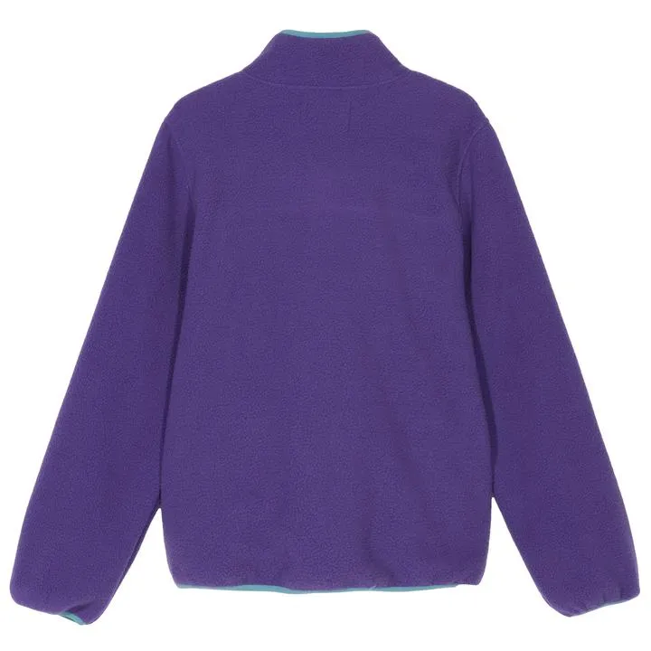 STSSY SUMMIT HALF ZIP POLAR FLEECE // PURPLE