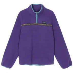 STSSY SUMMIT HALF ZIP POLAR FLEECE // PURPLE