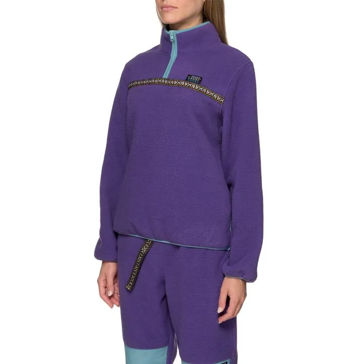 STSSY SUMMIT HALF ZIP POLAR FLEECE // PURPLE