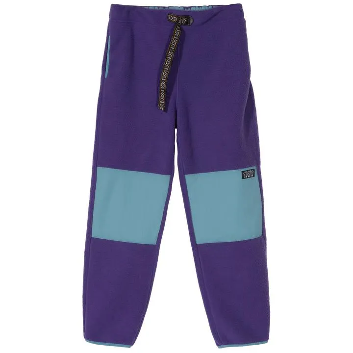 STSSY SUMMIT POLAR FLEECE PANT // PURPLE